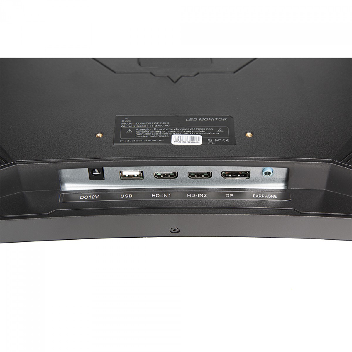 Monitor Gamer Duex Fly 32 Pol, Curvo, Full HD, 1ms, 240Hz, VA, HDR, FreeSync/G-Sync, HDMI/DP, DXMO32CF240S