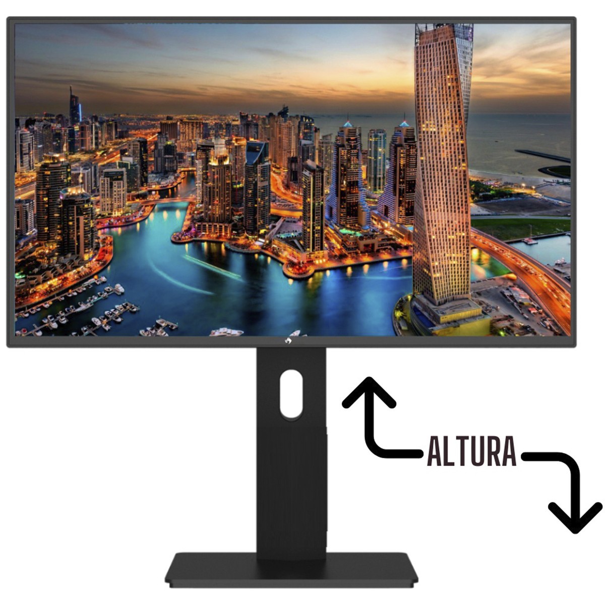 Monitor Gamer Fox, 24 Pol, Full HD, 2ms, Ajuste de altura, Rotação Vertical, Widescreen, 75Hz, 2ms, HDMI/VGA