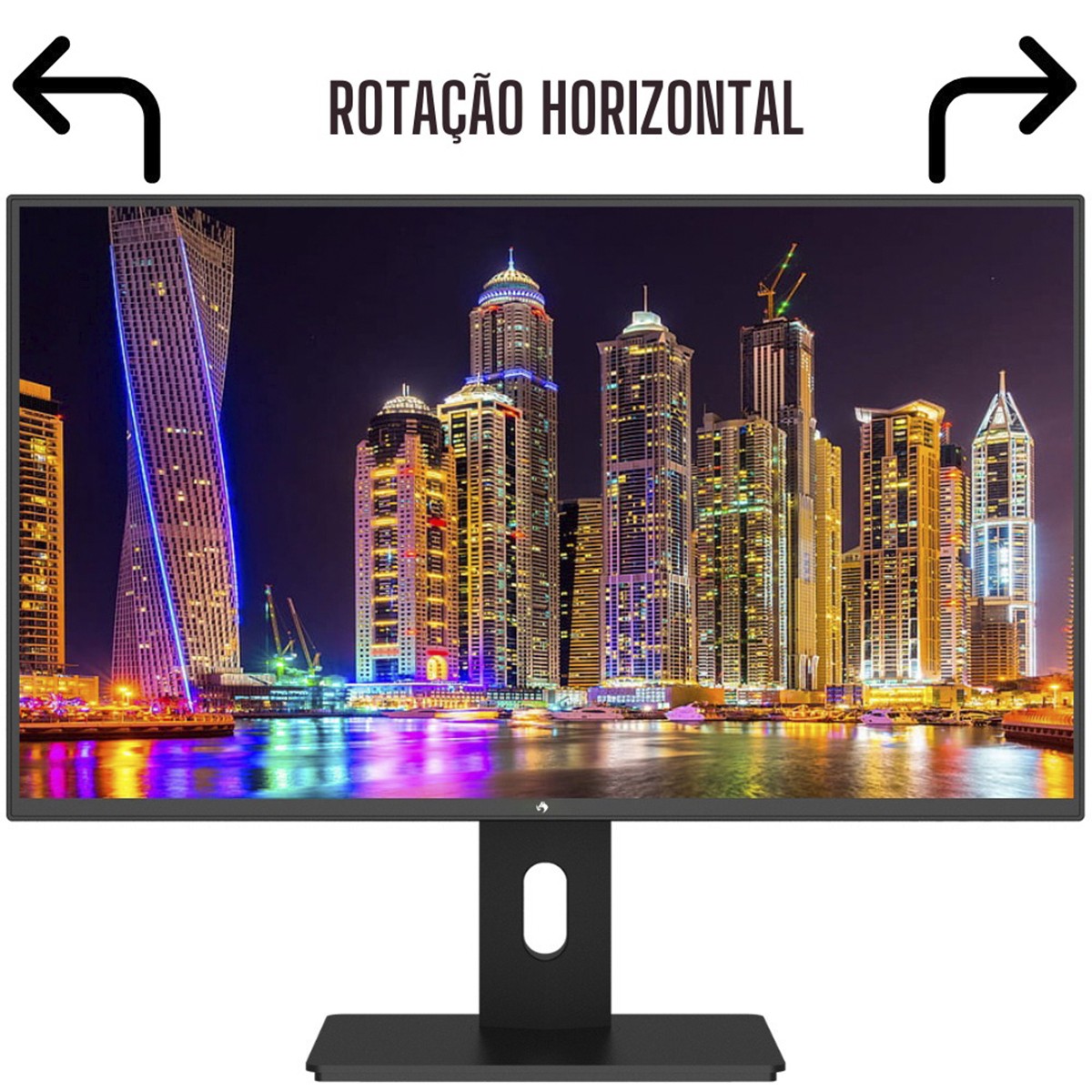 Monitor Gamer Fox, 24 Pol, Full HD, 2ms, Ajuste de altura, Rotação Vertical, Widescreen, 75Hz, 2ms, HDMI/VGA