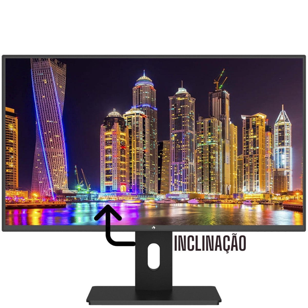 Monitor Gamer Fox, 24 Pol, Full HD, 2ms, Ajuste de altura, Rotação Vertical, Widescreen, 75Hz, 2ms, HDMI/VGA