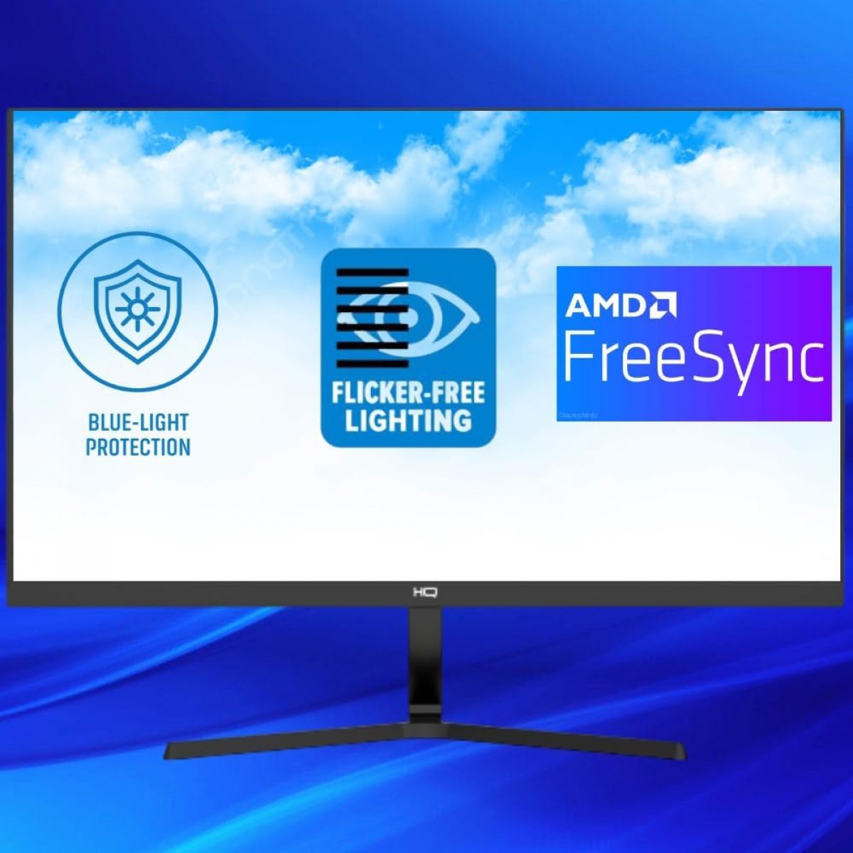 Monitor Gamer HQ Premium, 24 Pol, Full HD, 75Hz, 1ms, VA, HDMI/VGA, FreeSync, GP24V175