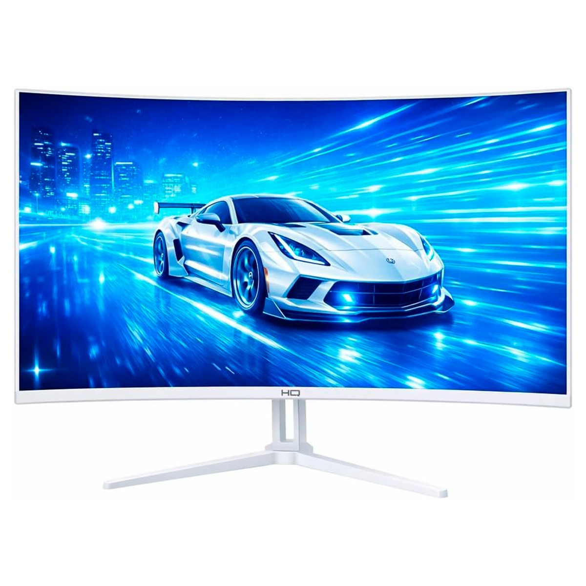 Monitor Gamer HQ Ultra, 32 Pol, Curvo, Quad HD, 2560x1440, IPS, 180Hz, 1Ms, HDR, FreeSync, HDMI/DP, Branco, HQW32C180