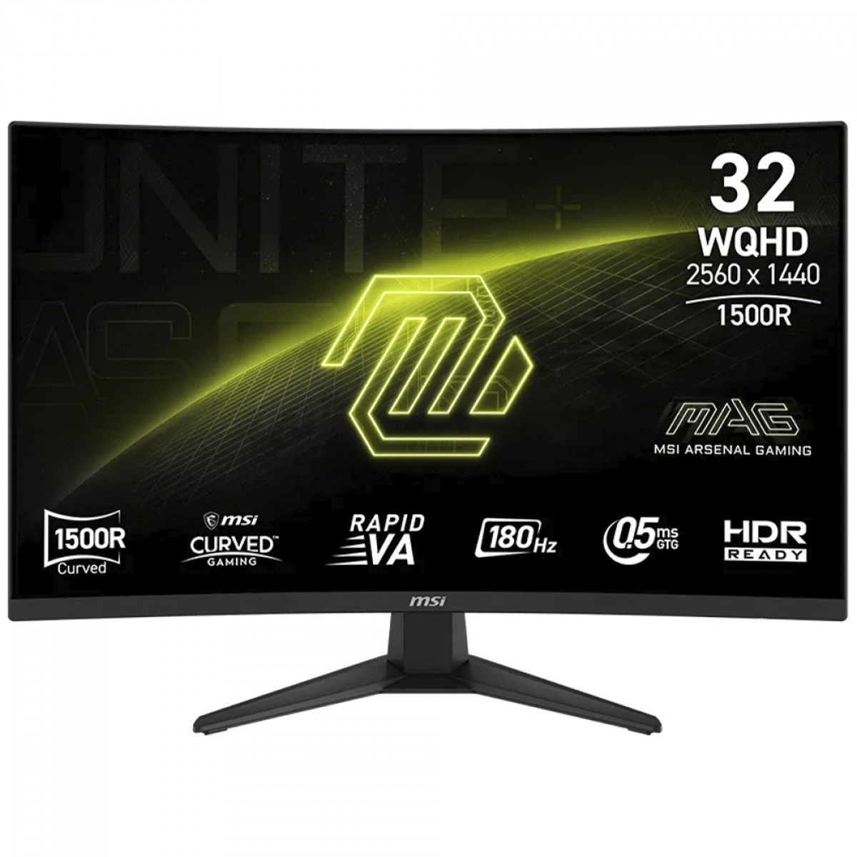 Monitor Gamer MSI MAG 321CQF E18, 31.5 Pol, Curvo, WQHD, VA, 0.5ms, 180Hz, 124% sRGB, HDMI/DP