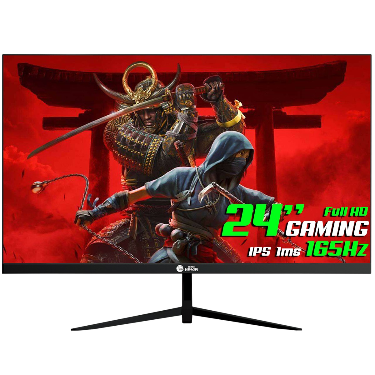 Monitor Gamer Ninja Tenseigan, 24 Pol, Full HD, IPS, 1ms, 165Hz, FreeSync, HDR, HDMI/DP, Black, MGN-006-24B