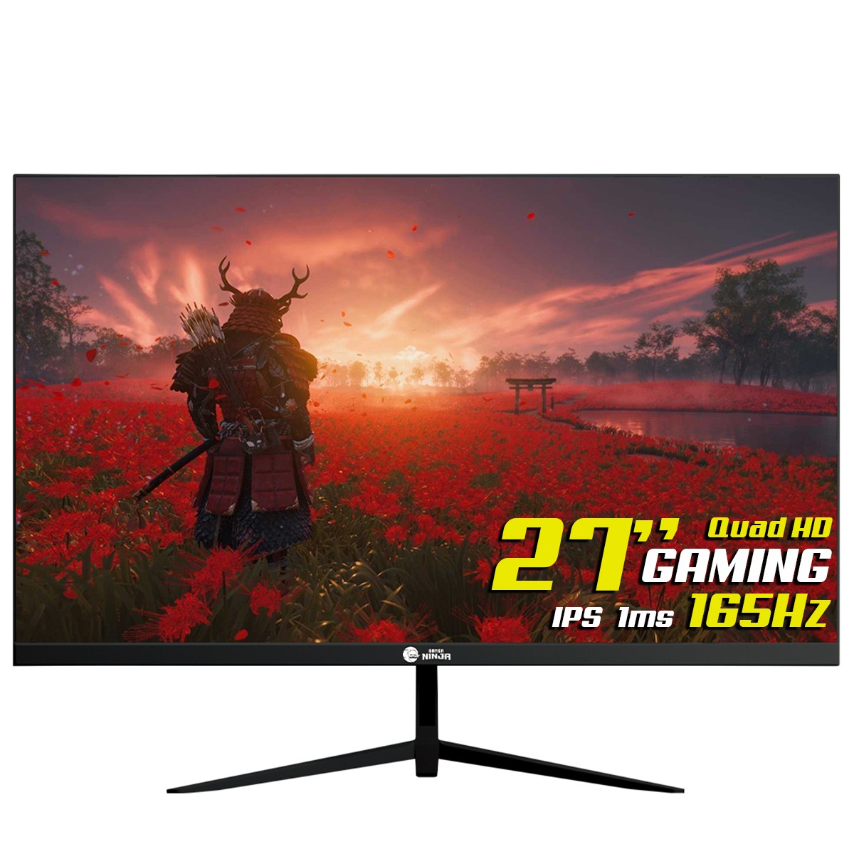 Monitor Gamer Ninja Tenseigan 27 Pol Quad Hd Ips 1ms 165hz Freesync Hdr Hdmidp Black 9799