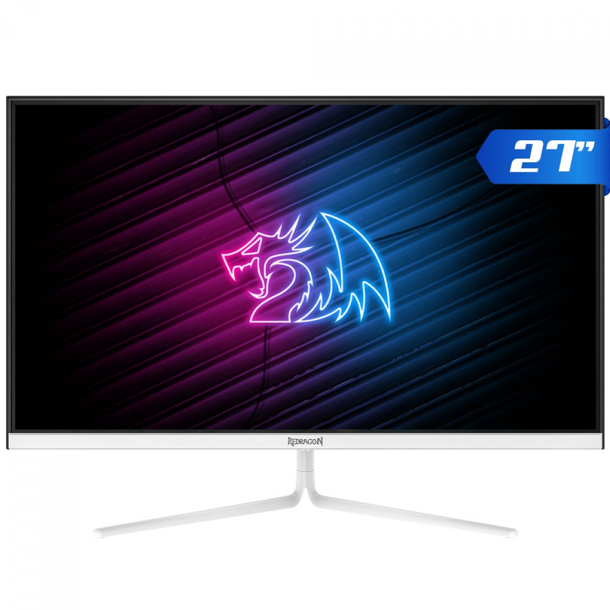 Monitor Gamer Redragon Surtr, 27 Pol, Full HD, IPS, 180Hz, 1ms, 100% sRGB, FreeSync, White, HDMI/DP, GM27A2G-W