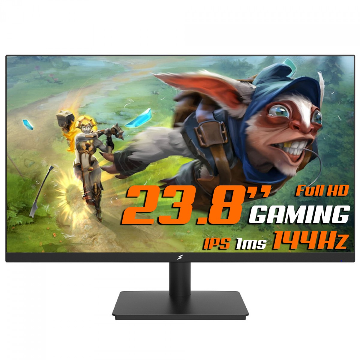 Monitor Gamer SuperFrame Ace, 23.8 Pol, Full HD, IPS, 144Hz, 1ms, Flicker-Free, HDMI/VGA, SF-MN-ACE24FSIFD1B