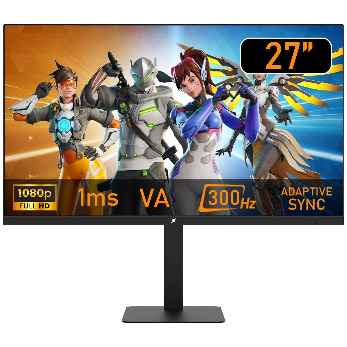 Monitor Gamer SuperFrame Ace, 27 Pol, Full HD, VA, 300Hz, 1ms, HDMI/DP, SF-MN-ACE27FSVFF2C