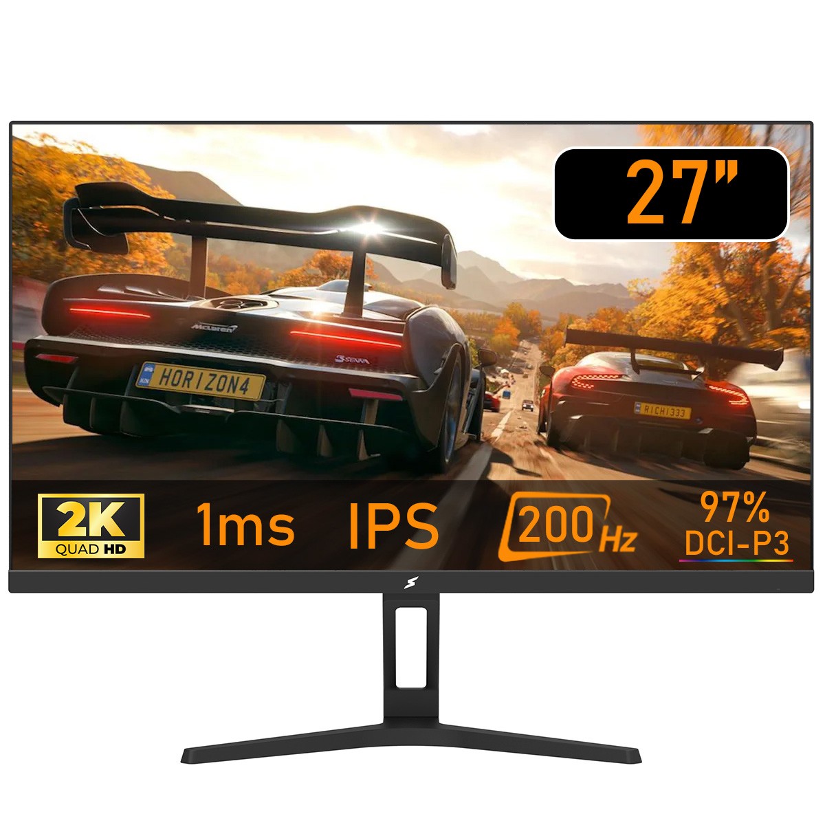 Monitor Gamer SuperFrame Ace, 27 Pol, Quad HD, IPS, 200Hz, 1ms, HDMI/DP, SF-MN-ACE27QSIFE1B