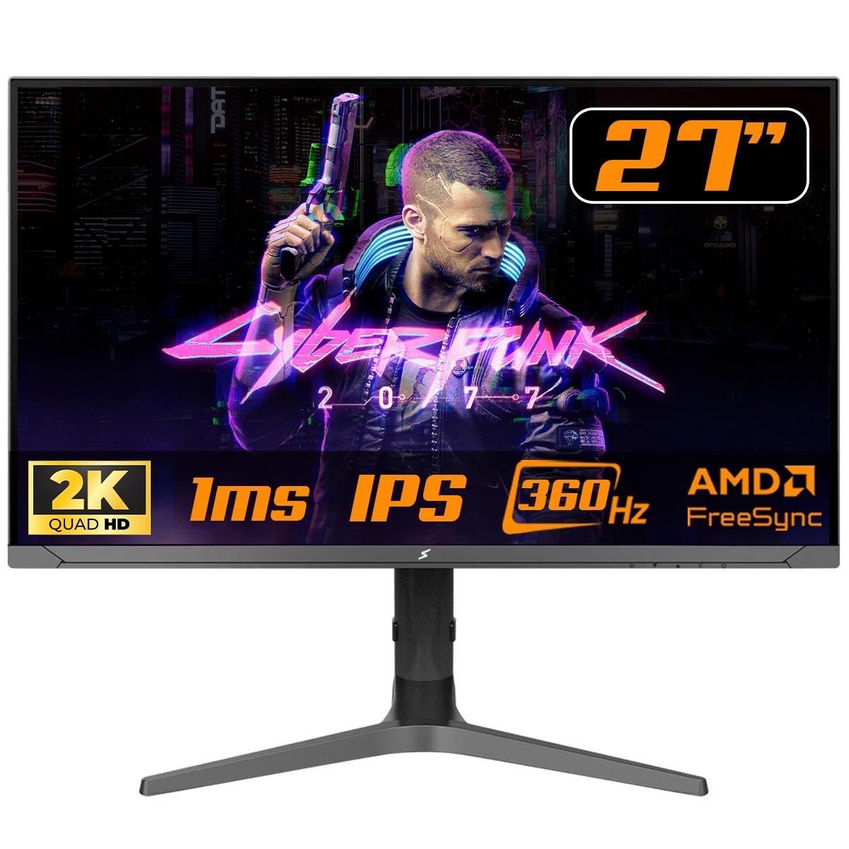 Monitor Gamer SuperFrame Epic, 27 Pol, Quad HD, IPS, 1ms, 360Hz, G-Sync/FreeSync, HDMI/DP, SFEFB-27360-QHD-PRO