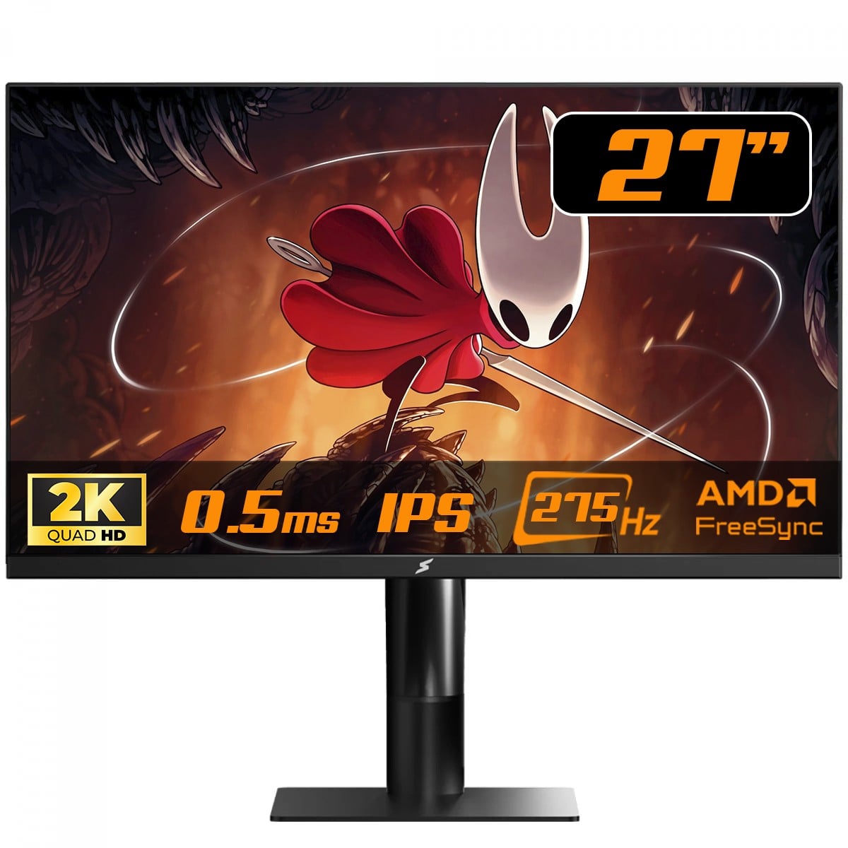 Monitor Gamer SuperFrame Orbit Plus V2, 27 Pol, Quad HD, 275Hz, IPS, 0.5ms, 99% sRGB, FreeSync/G-Sync, HDMI/DP, Preto, SF-MN-OP227QSIFE2CB