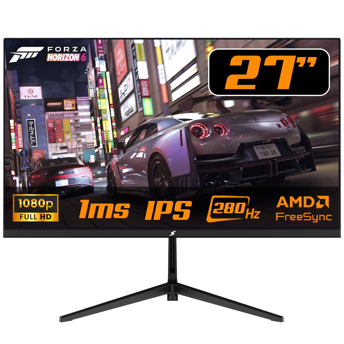 Monitor Gamer SuperFrame Precision, 27 Pol, Flat, Full HD, IPS, 1ms, 280Hz, HDR, FreeSync/G-Sync, HDMI/DP, SF-MN-PRE27FSIFE1B
