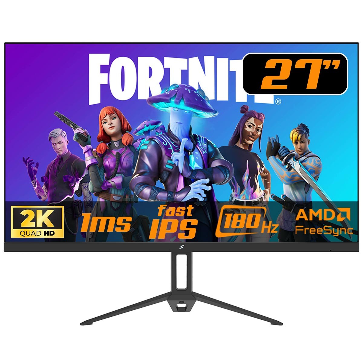 Monitor Gamer SuperFrame Precision, 27 Pol, Flat, Quad HD, Fast IPS, 1ms, 180Hz, 128% sRGB, FreeSync, HDMI/DP, Preto, SFPCFB-27180-QHD-PRO - Open Box