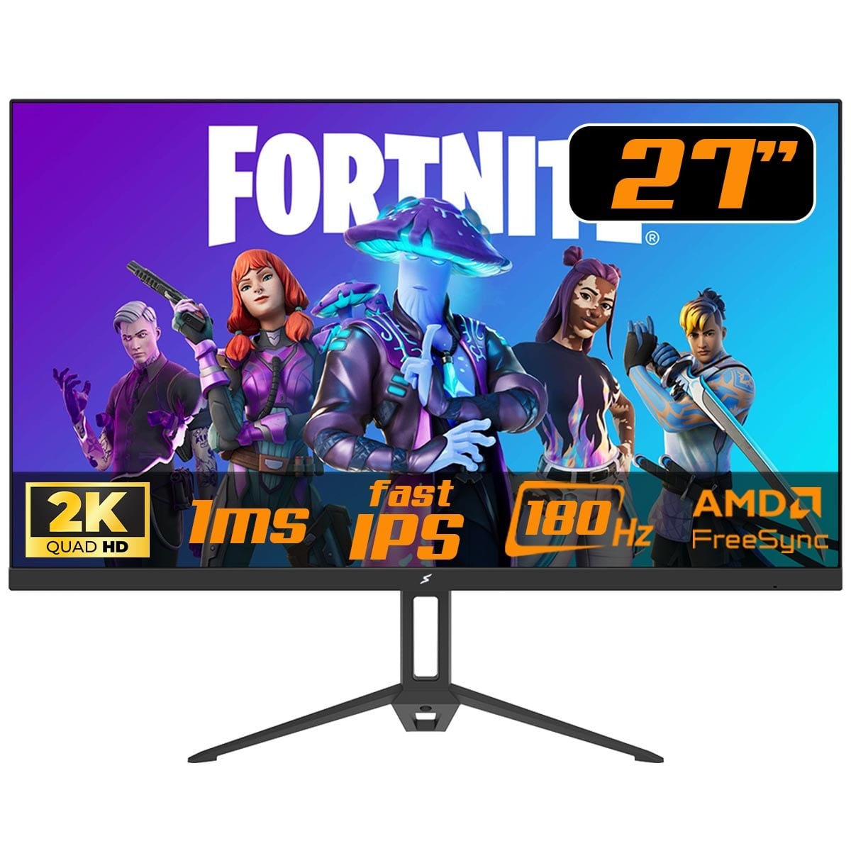 Monitor Gamer SuperFrame Precision, 27 Pol, Flat, Quad HD, Fast IPS, 1ms, 180Hz, 128% sRGB, FreeSync, HDMI/DP, Preto, SFPCFB-27180-QHD-PRO