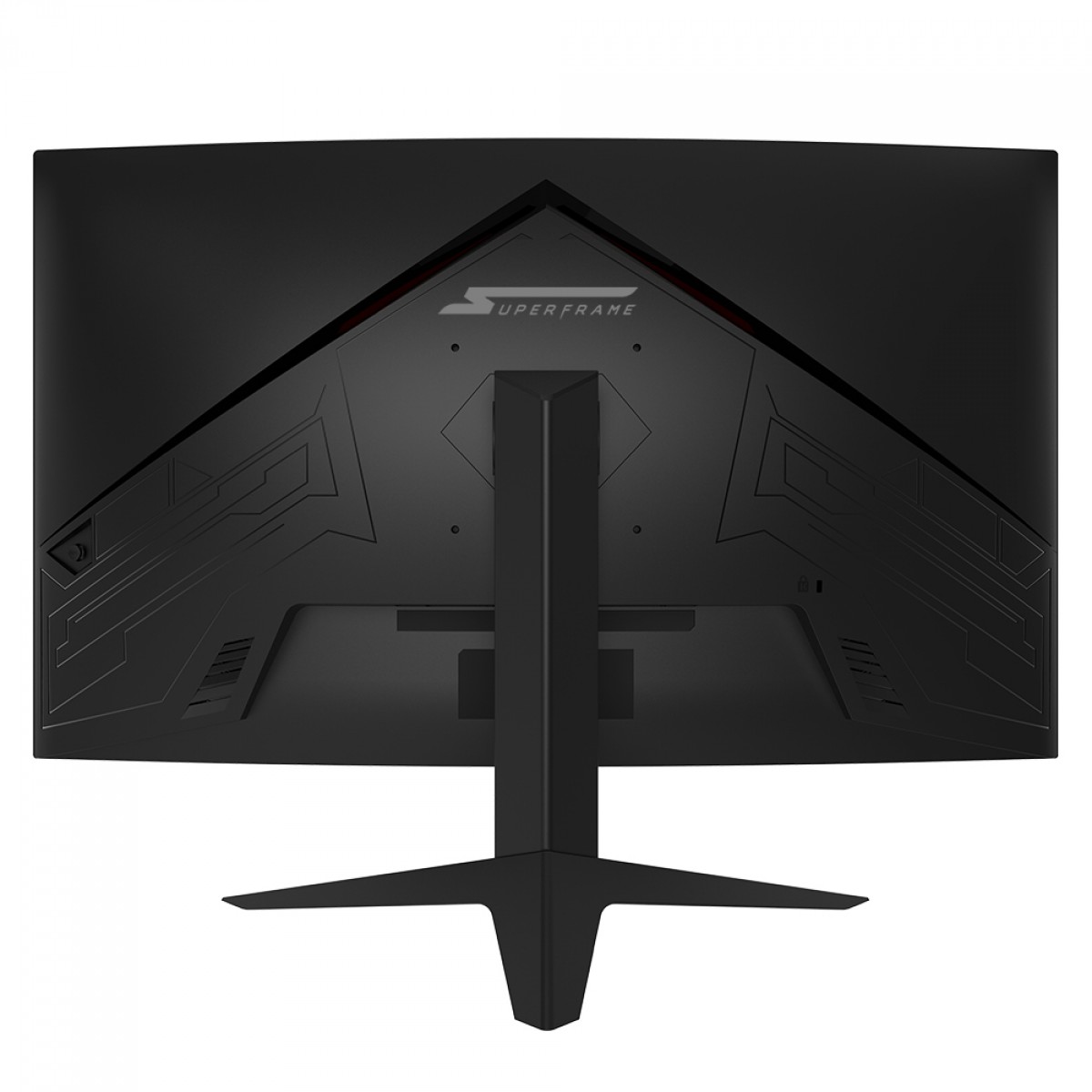Monitor Gamer SuperFrame Precision, 27 Pol, Quad HD, Curvo, 180Hz, FreeSync/G-Sync, HDMI/DP, SFPCCB-27180-QHD - Open Box
