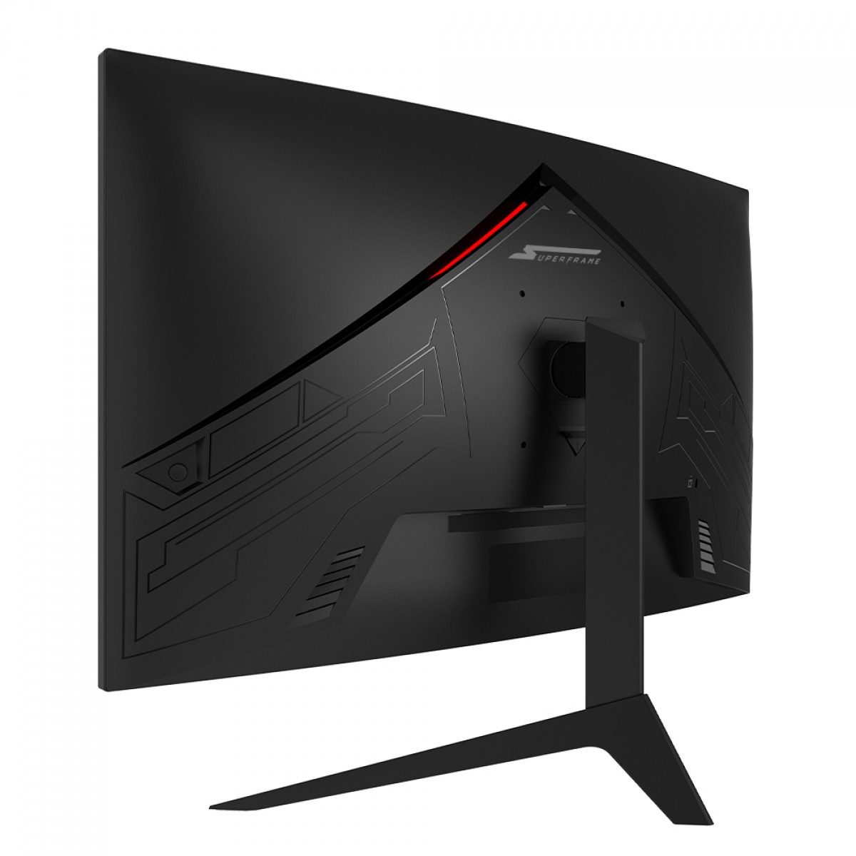 Monitor Gamer SuperFrame Precision, 27 Pol, Quad HD, Curvo, 180Hz, FreeSync/G-Sync, HDMI/DP, SFPCCB-27180-QHD - Open Box