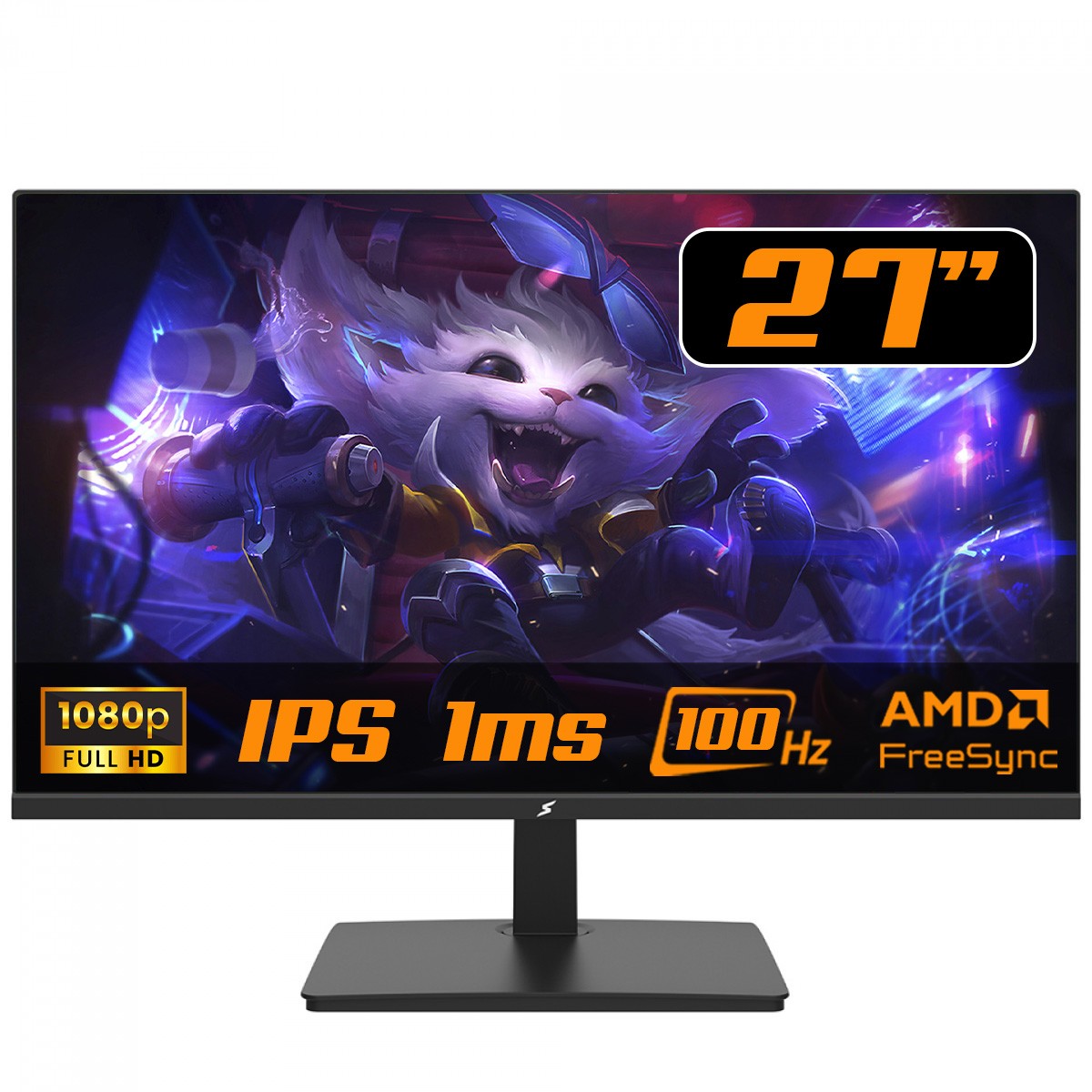 Monitor Gamer SuperFrame View, 27 Pol, Full HD, IPS, 1ms, 100HZ, FreeSync, HDMI/VGA, SFVFB-27100-FHD-PRO