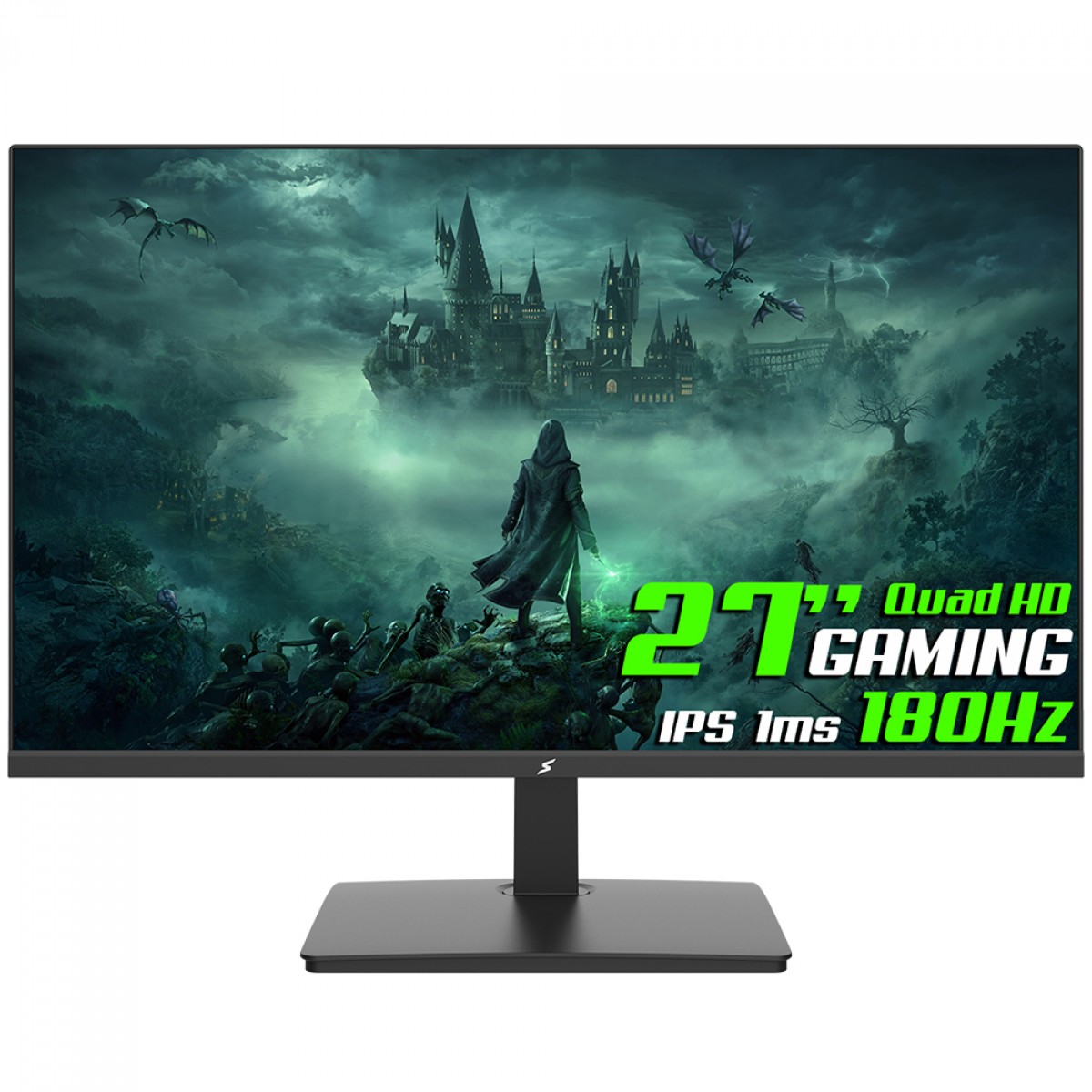 Monitor Gamer SuperFrame View, 27 Pol, Quad HD, IPS, 1ms, 180Hz, 99% sRGB, HDR, FreeSync, HDMI/DP, SFVFB-27180-QHD-PRO