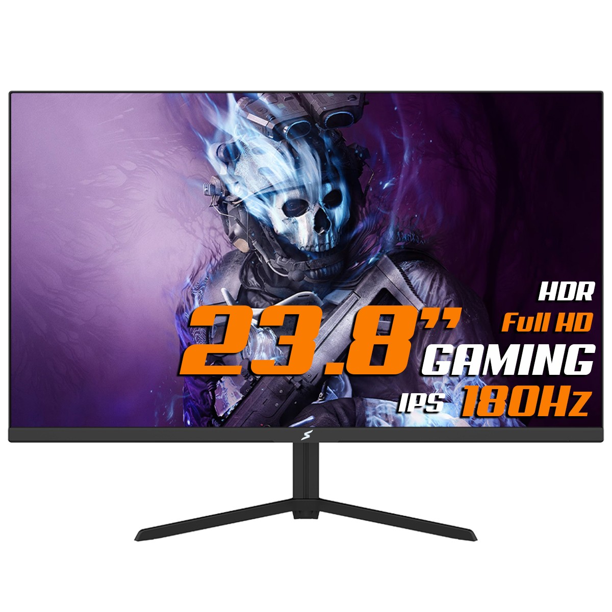 Monitor Gamer SuperFrame Vision, 23.8 Pol, Full HD, 107% SRGB, Fast IPS, 1ms, 180Hz, HDR, FreeSync, HDMI/DP, SFVFB-23180-FHD-PRO