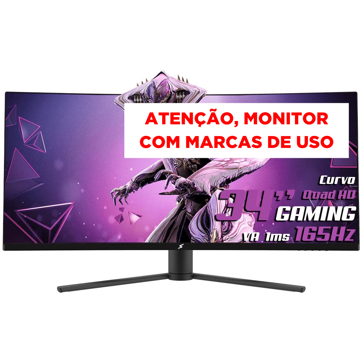 Monitor Gamer SuperFrame Vision Ultra, 34 Pol, Curvo, UltraWide, Quad
