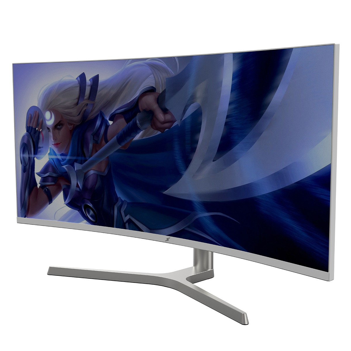 Monitor Gamer SuperFrame Vision Ultra V2, 34 Pol, Curvo, UltraWide, 2.5K, Quad HD, 1ms, 180Hz, VA, 99% sRGB, HDR, FreeSync, HDMI/DP, White, SFVCW-34180-QHD