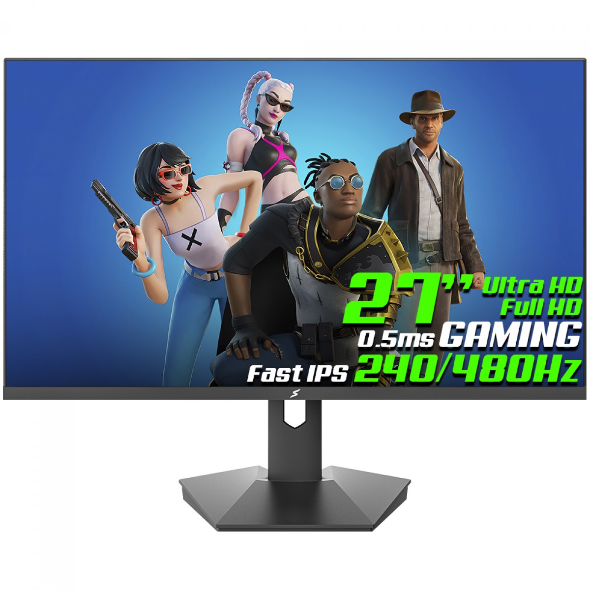 Monitor Gamer SuperFrame VisionX, 27 Pol, Dual Mode, 4K Ultra HD 240Hz / Full HD 480Hz, Fast IPS, 0.5ms, HDR, FreeSync/G-Sync, SFVXFB-27480-DM-PRO - Open Box