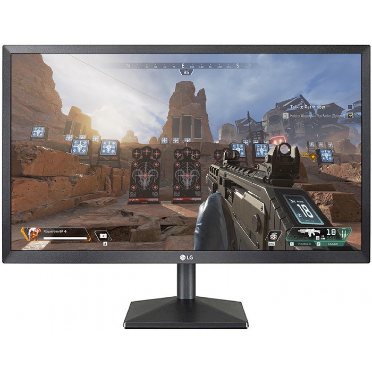 Monitor Gamer LG 21.5 Pol, Full HD, HDMI, AMD FreeSync, 22MK400H-B 
