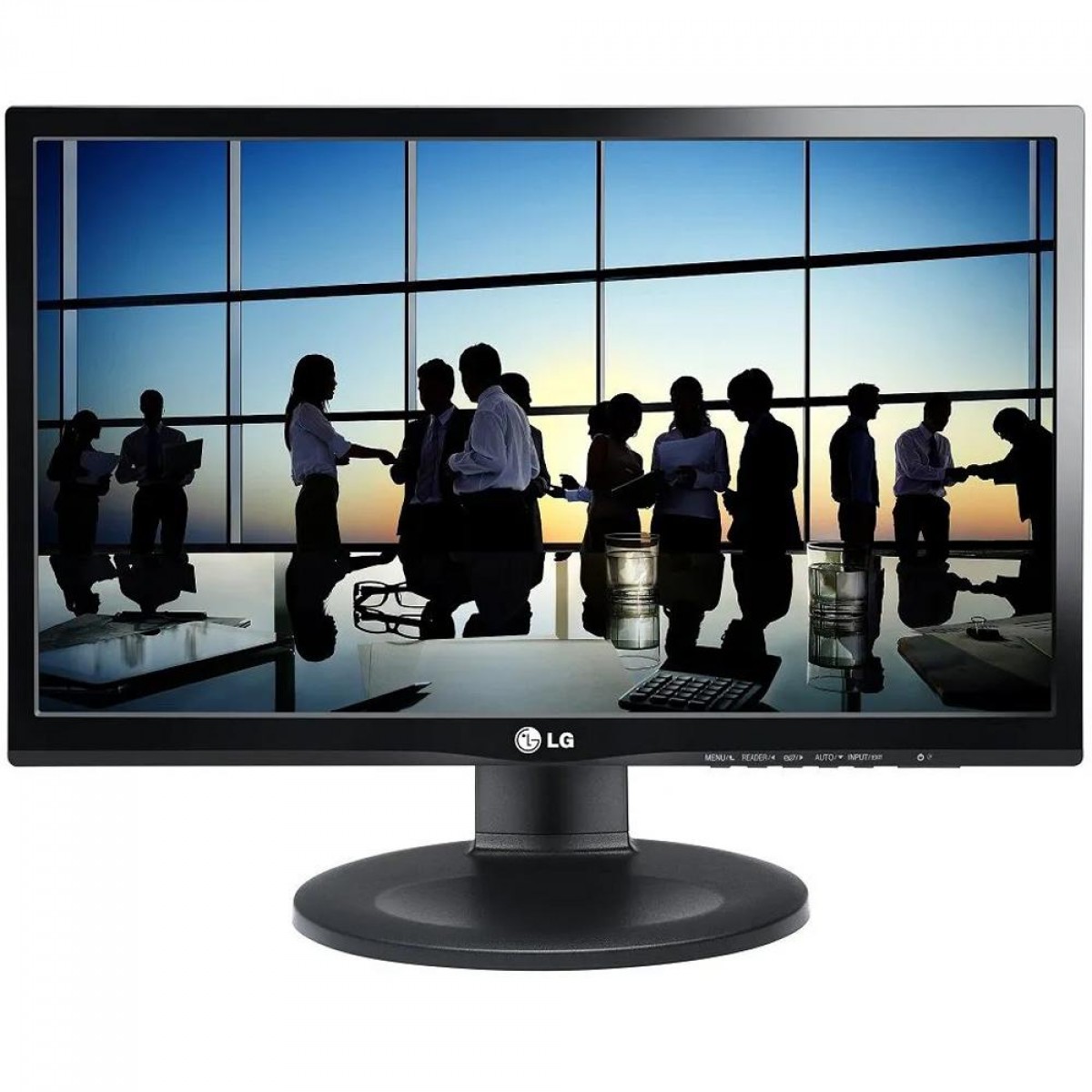 Monitor LG 21,5" Full HD, IPS, HDMI, DisplayPort, Altura Ajustável, 22MP55PJ