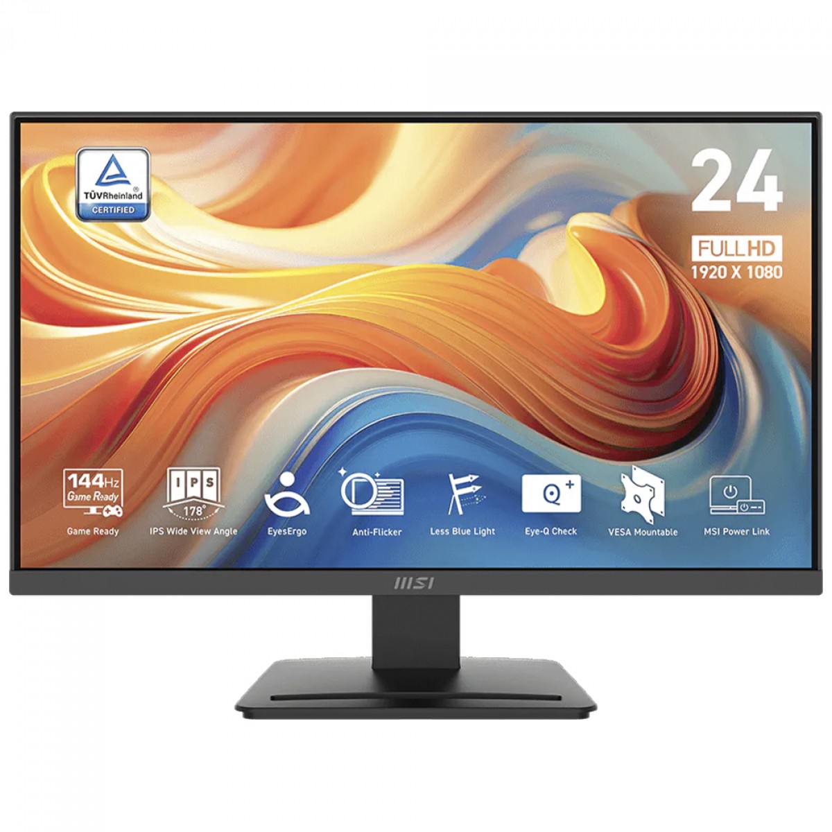 Monitor MSI PRO MP243L E14, 23.8 Pol, Full HD, IPS, 1ms, 144Hz, 102% sRGB, FreeSync, HDMI/VGA