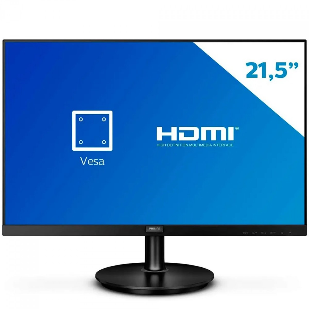 Monitor Philips, 21.5 Pol, LED, Full HD, 75Hz, VGA/HDMI, 221V8L