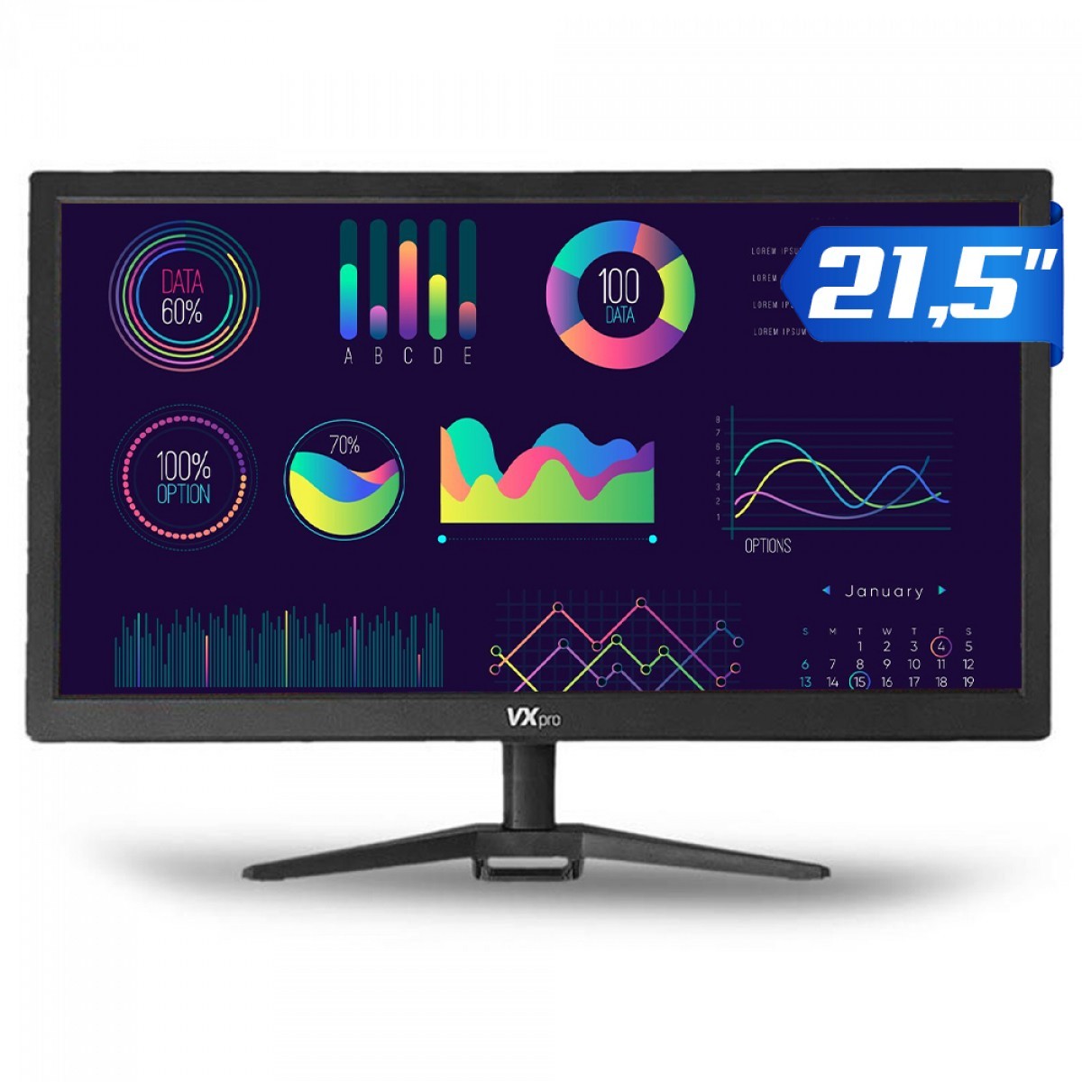 Monitor VX PRO, 21.5 Pol, LED, 60Hz, 8ms, HDMI/VGA, VX215X - Open Box