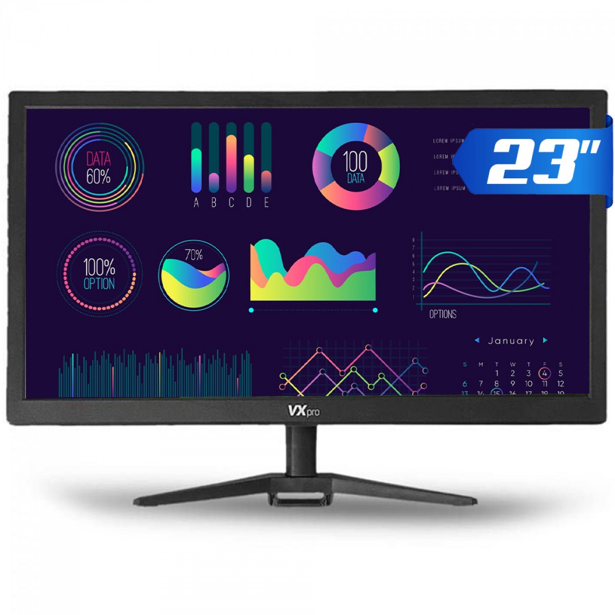 Monitor VX PRO, 23 Pol, Full HD, 75Hz, HDMI/VGA, VX230X