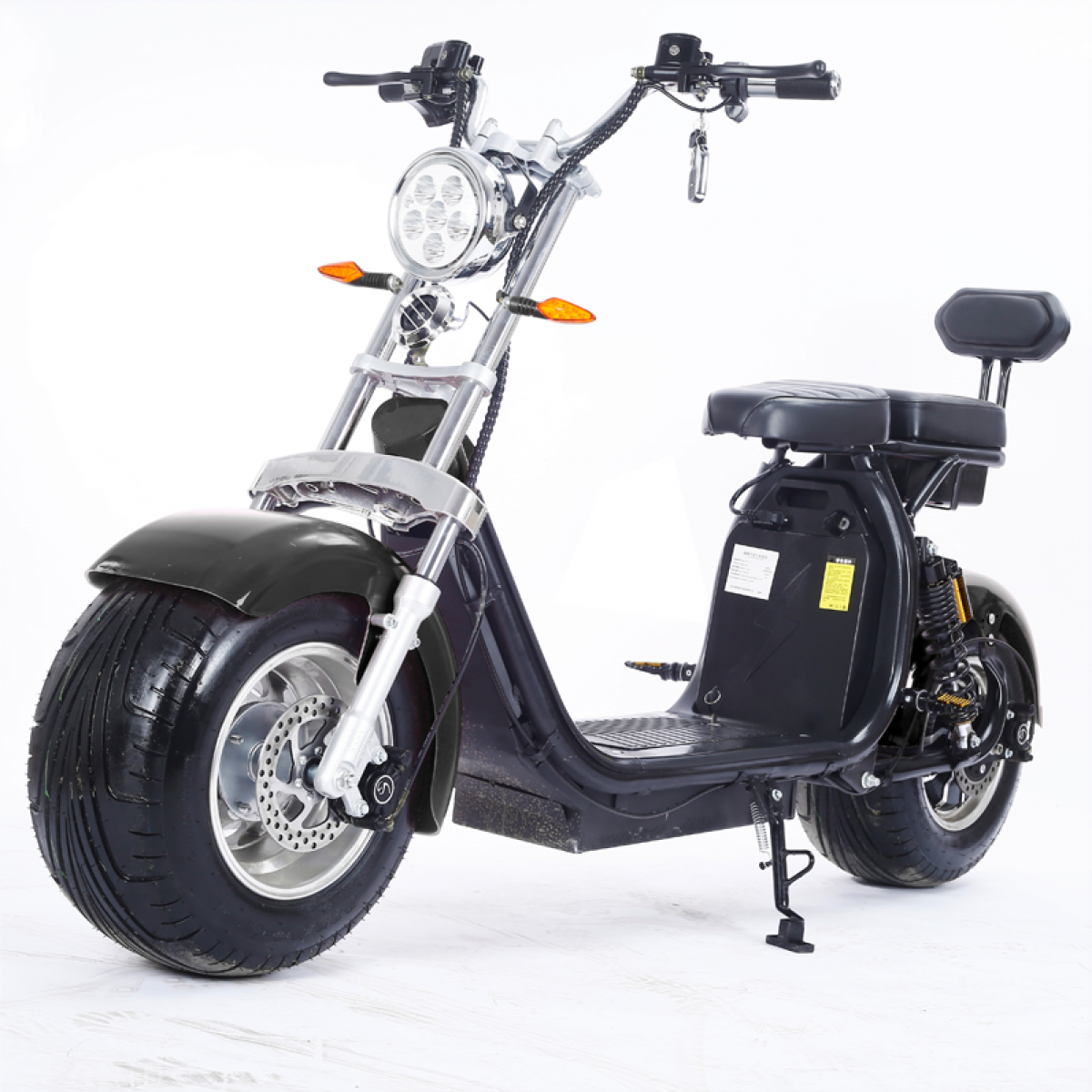 Moto Elétrica RideMode ECO 1500w, Aluminium, Black, EM-04-FB