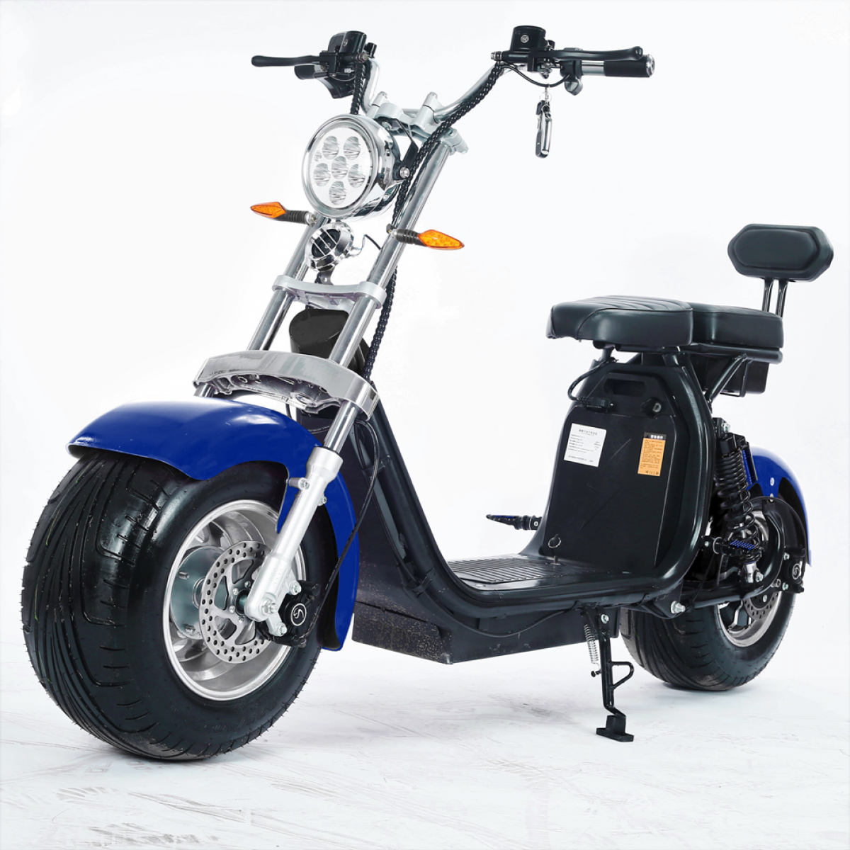 Moto Elétrica RideMode ECO 1500w, Aluminium, Blue, EM-04-BB