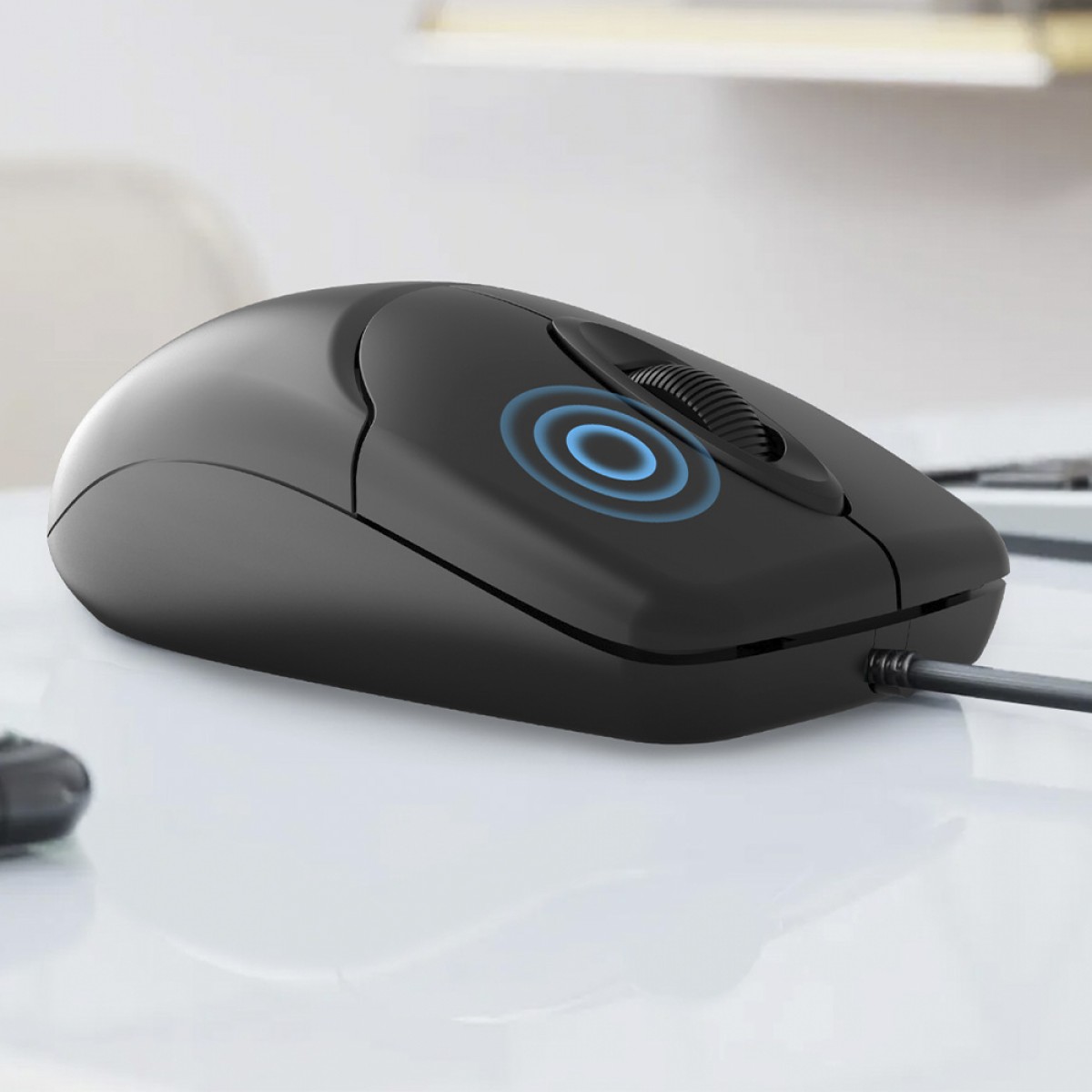 Mouse Acer M117, USB, 3 Botões, Preto