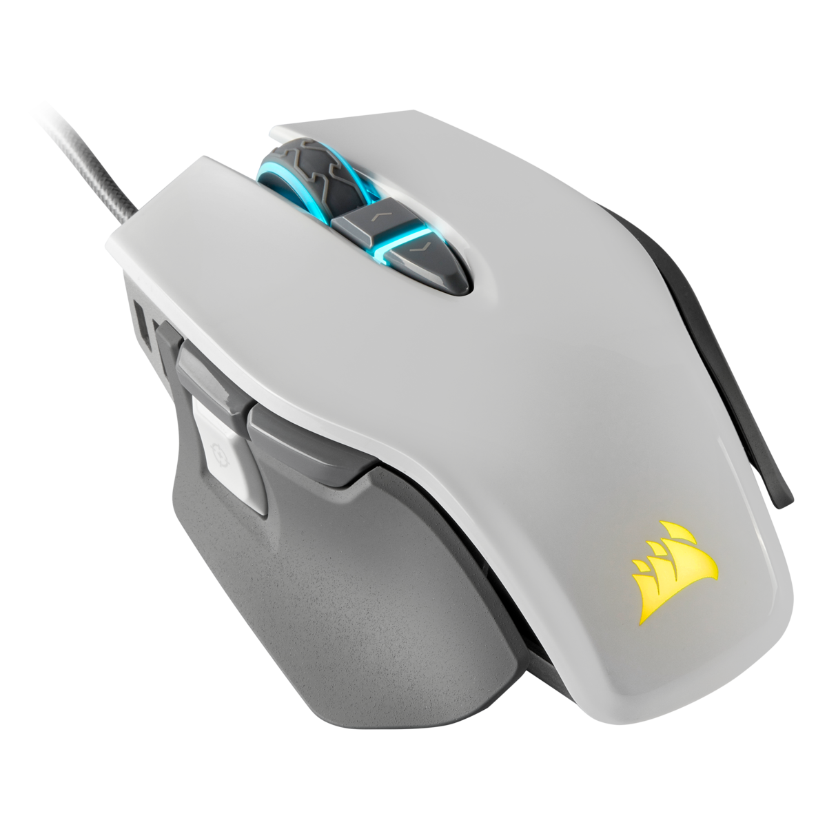 Mouse Corsair Gamer M65 RGB ELITE, 18.000DPI, 8 Botões Programáveis, White, CH-9309111-NA