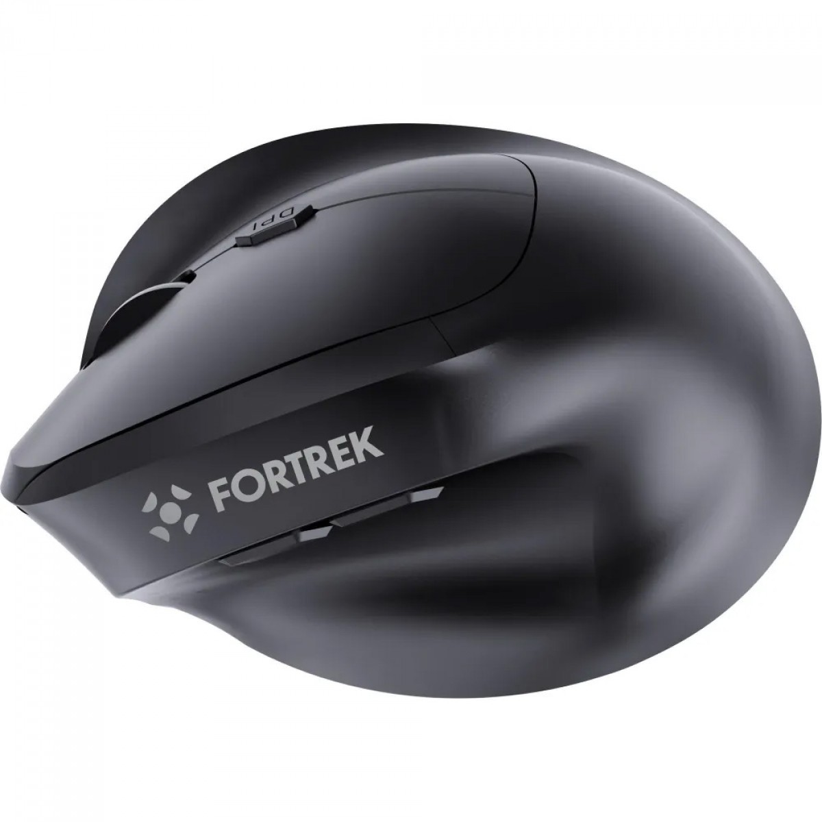 Mouse Ergonômico Vertical Fortrek Merg15, Wireless/Bluetooth/USB, 1600 DPI, 6 Botões, Preto