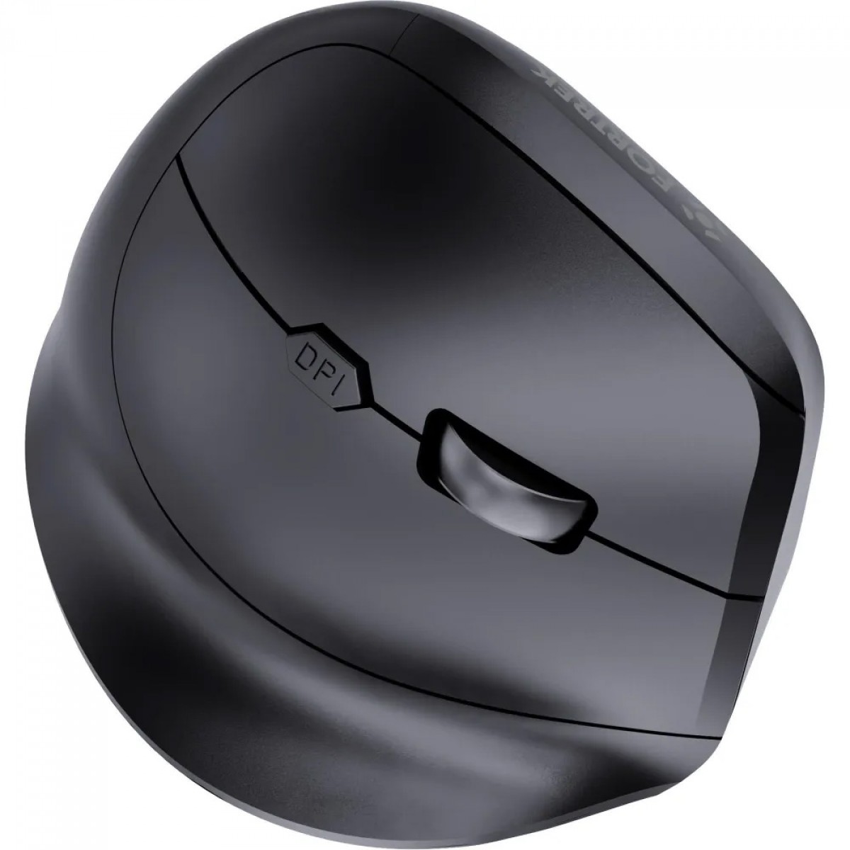 Mouse Ergonômico Vertical Fortrek Merg15, Wireless/Bluetooth/USB, 1600 DPI, 6 Botões, Preto