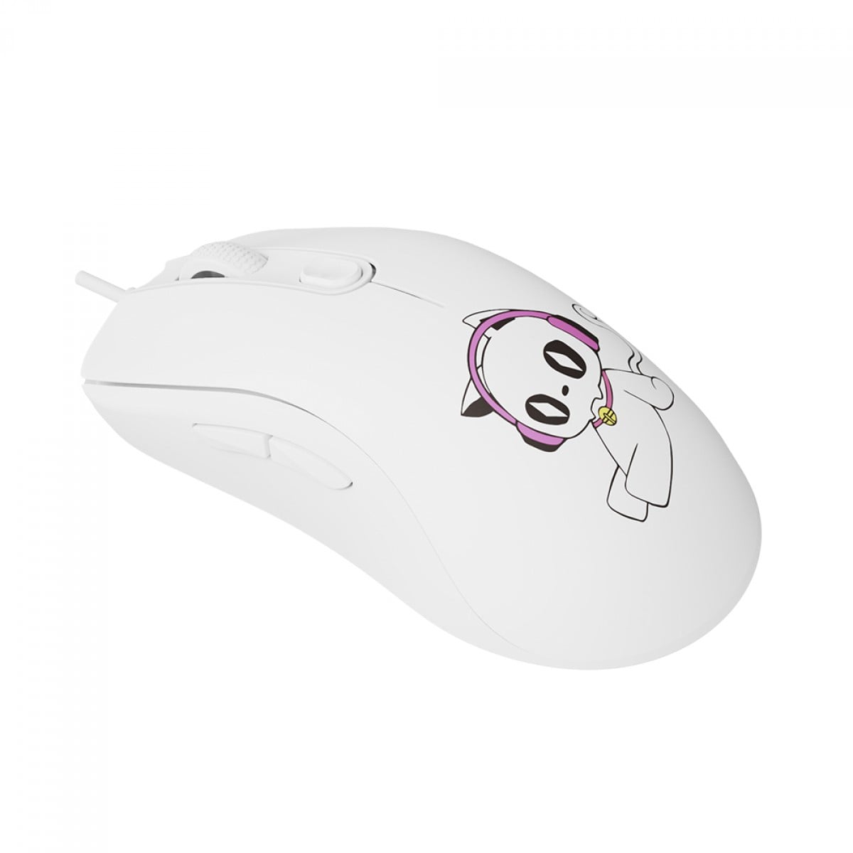 Mouse Gamer Akko AG325C 7th Anniversary, 12800 DPI, 6 Botões, Branco