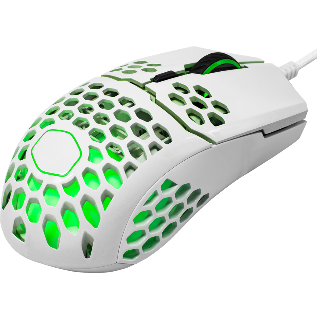 Mouse Gamer Cooler Master MM-711, 16000 DPI, 6 Botões Programáveis, Com Fio, Glossy White, MM-711-WWOL2