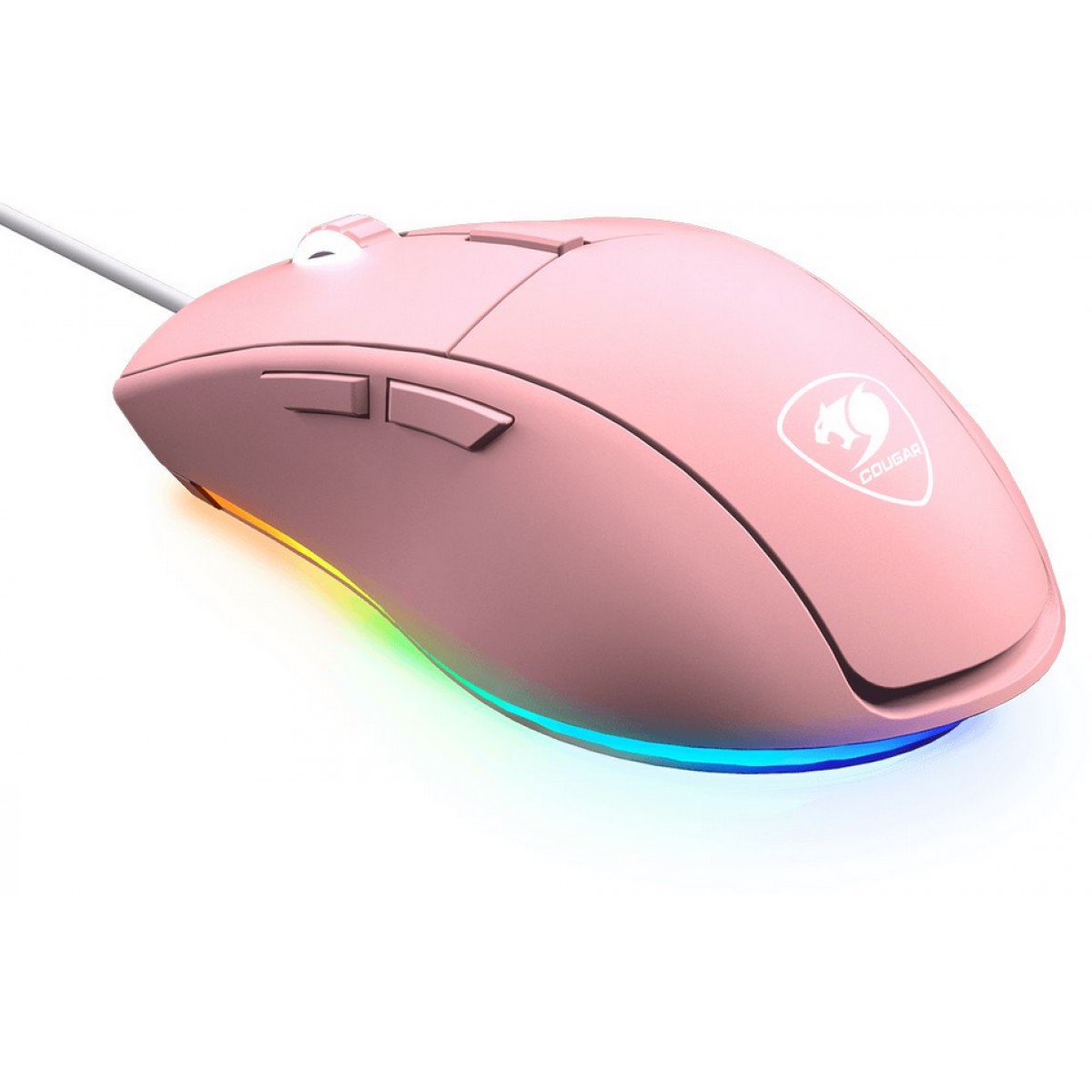Mouse Gamer Cougar Minos XT RGB, 6 Botões Programáveis, 4000 DPI, Pink, 3MMXTWOP.0001