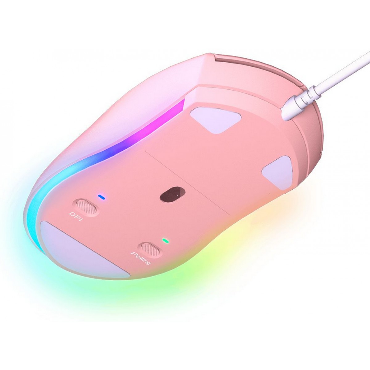 Mouse Gamer Cougar Minos XT RGB, 6 Botões Programáveis, 4000 DPI, Pink, 3MMXTWOP.0001