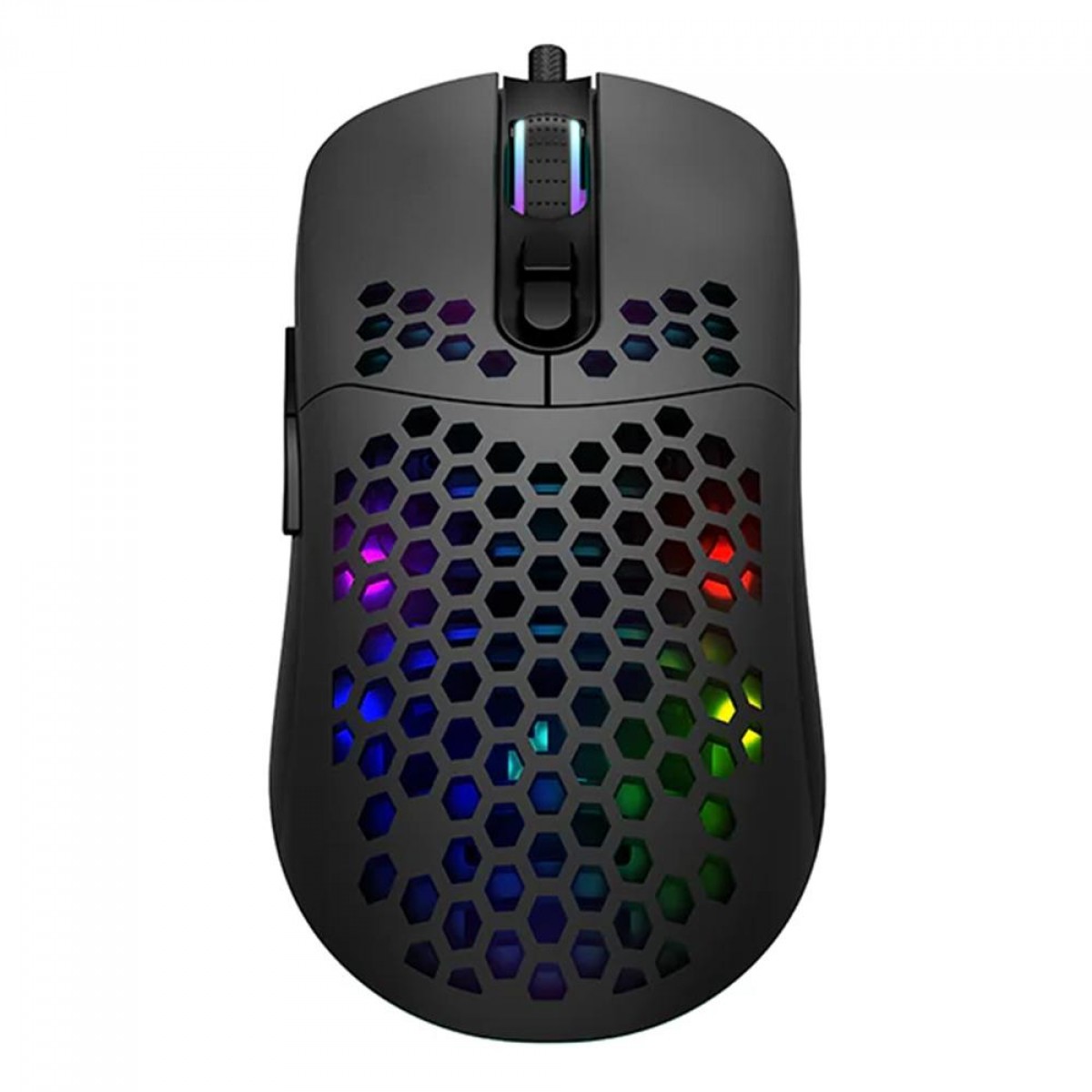 Mouse Gamer DeepCool MC310, RGB, 12800 DPI, 7 Botões Programáveis, Black, R-MC310-BKCUNN-G