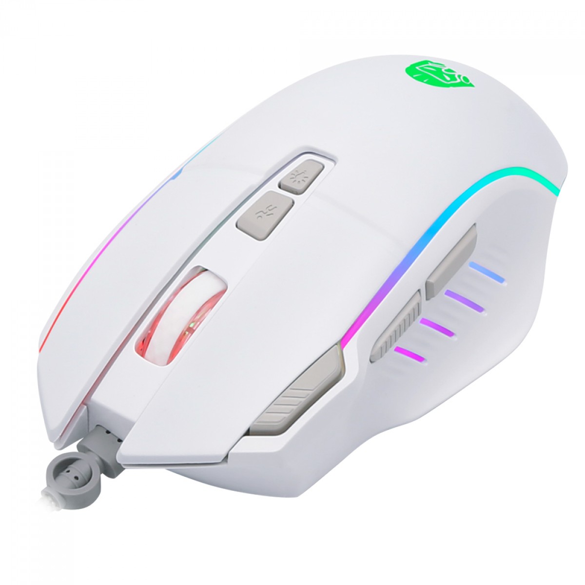 Mouse Gamer Digital Alliance Luna XS RM-177, RGB, DPI 7200, 8 Botões, Branco 
