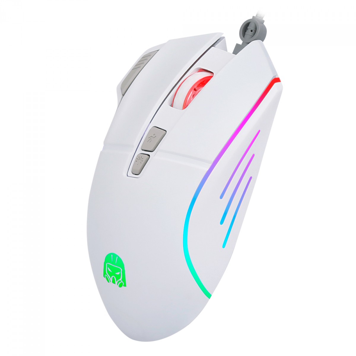 Mouse Gamer Digital Alliance Luna XS RM-177, RGB, DPI 7200, 8 Botões, Branco 