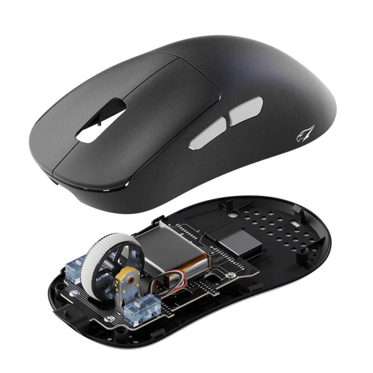 Mouse Gamer Fallen Falcão Wireless, Bluetooth, 26000 DPI, Pixart 3395IC, Preto, MO00241