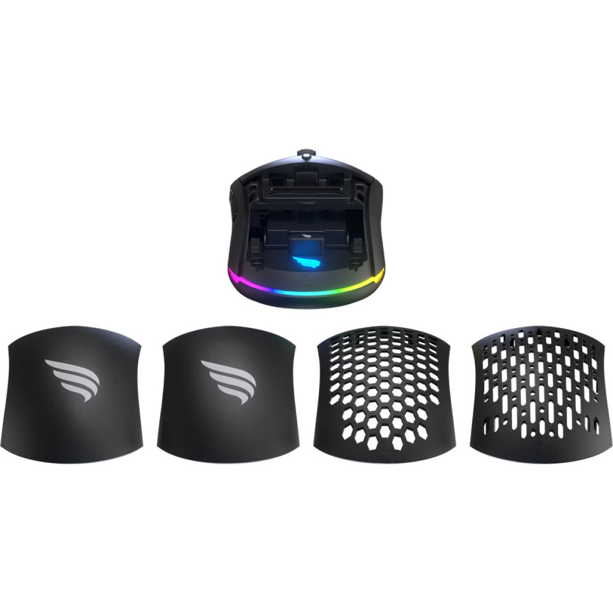 Mouse Gamer Fallen Pantera Pro Wireless, RGB, 26000 DPI, 6 Botões Programáveis, Pixart 3395, Preto, MO00002