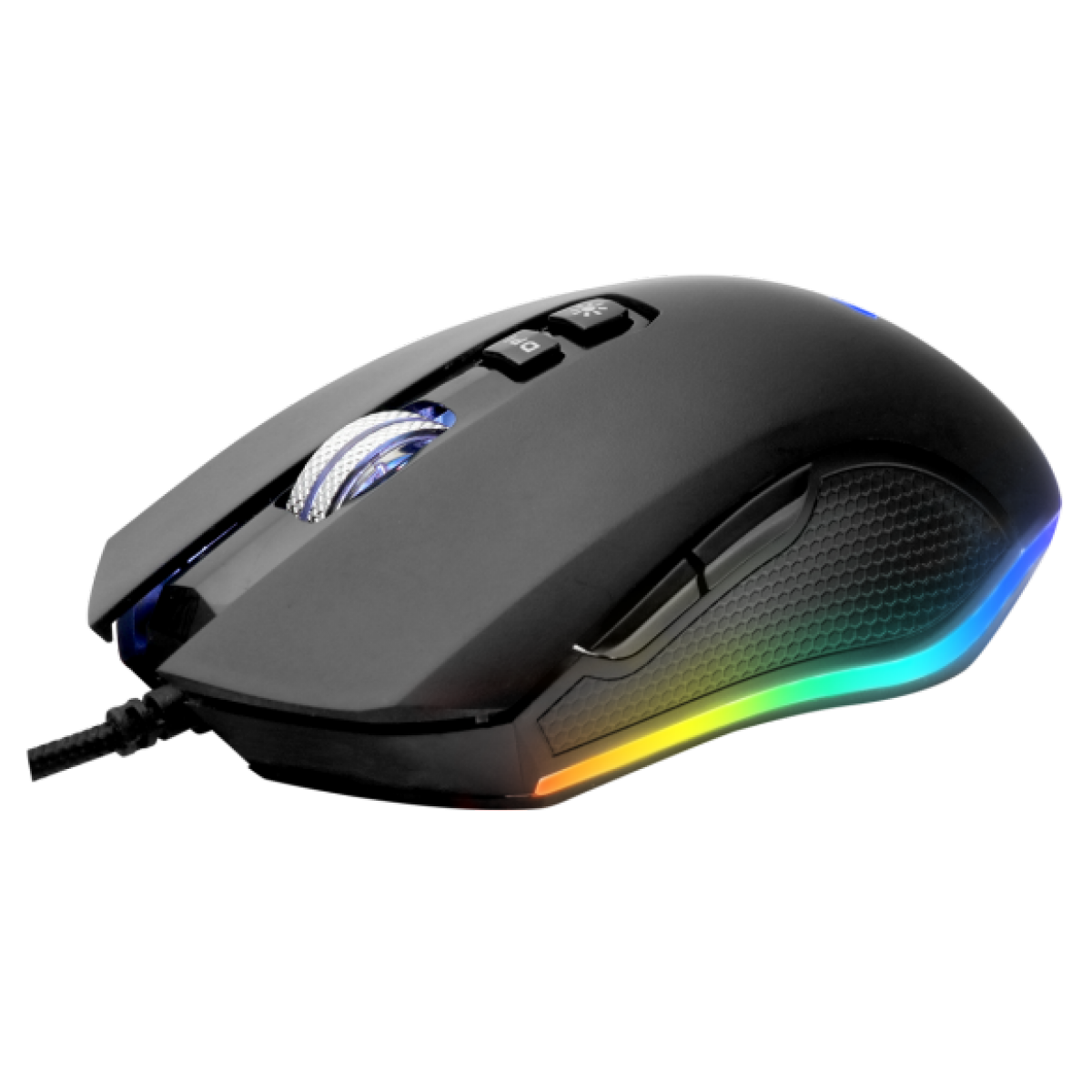 Mouse Gamer Fantech Zeus X5s, 4.800 DPI, 7 Botões, RGB, Black