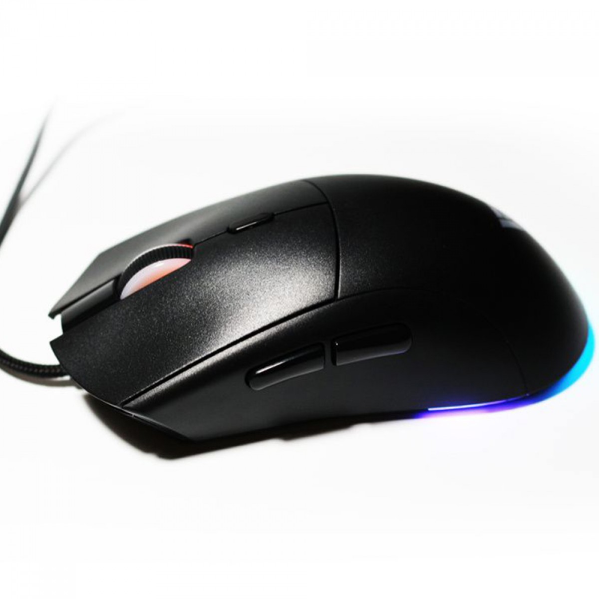 Mouse Gamer Force One BlackPulse, RGB, USB, Sensor Yingst 825, 12.800 DPI, 6 Botões, Preto