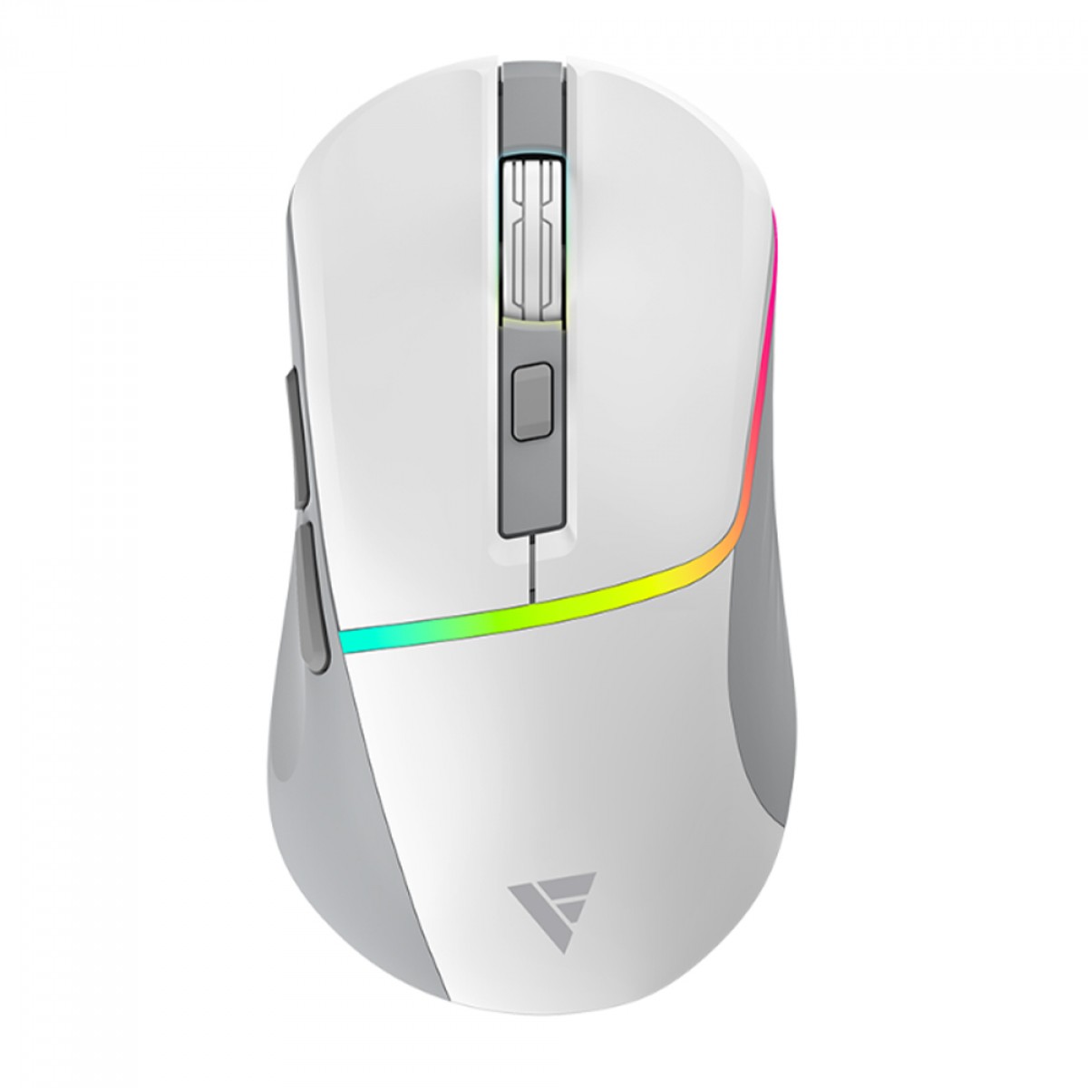 Mouse Gamer Force One Precision Wireless/Bluetooth, RGB, 3200 DPI, Sensor S201, 6 Botões, Branco